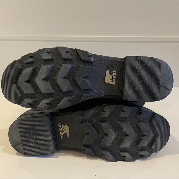 Sorel Black Leather Shearling Mid Calf Boots | Women’s US 6 - Picture 8 of 10